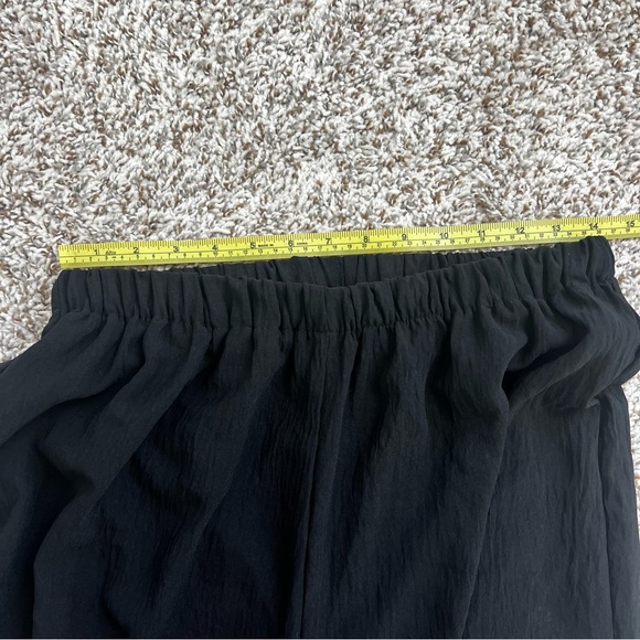 Liv Los Angeles Embroidered Black Wide-Leg Palazzo Pants Beach Boho Sz L - Picture 3 of 9